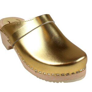 Lotta From Stockholm Gold Mules Sz 42